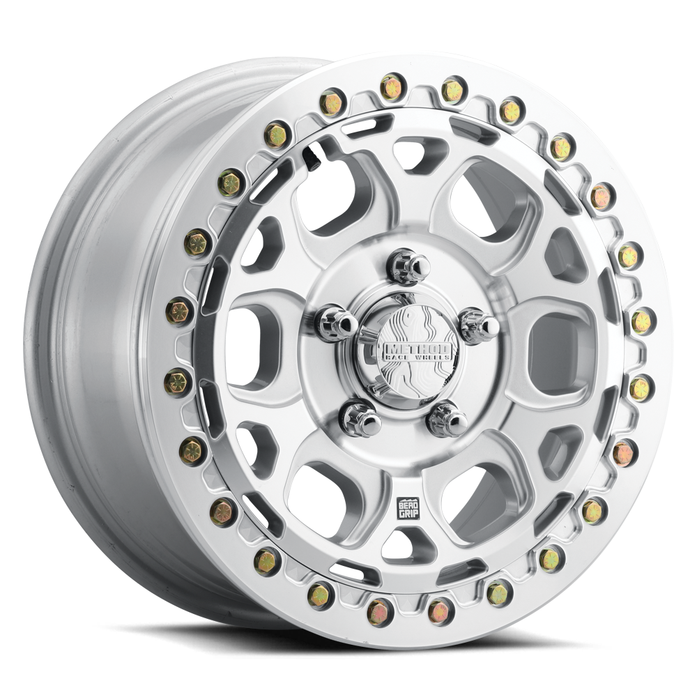 Method MR416 Beadlock 15x7 / 5x4.5 / 55mm Offset / 68.00mm Bore - Machined Clear Coat Wheel