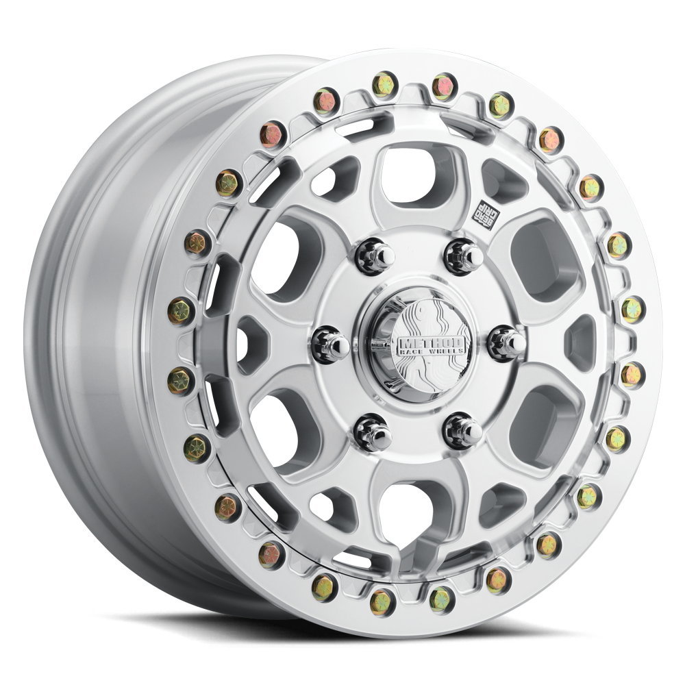 Method MR416 Beadlock 15x7 / 6x5.5 / 74mm Offset / 78.30mm Bore - Machined Clear Coat Wheel
