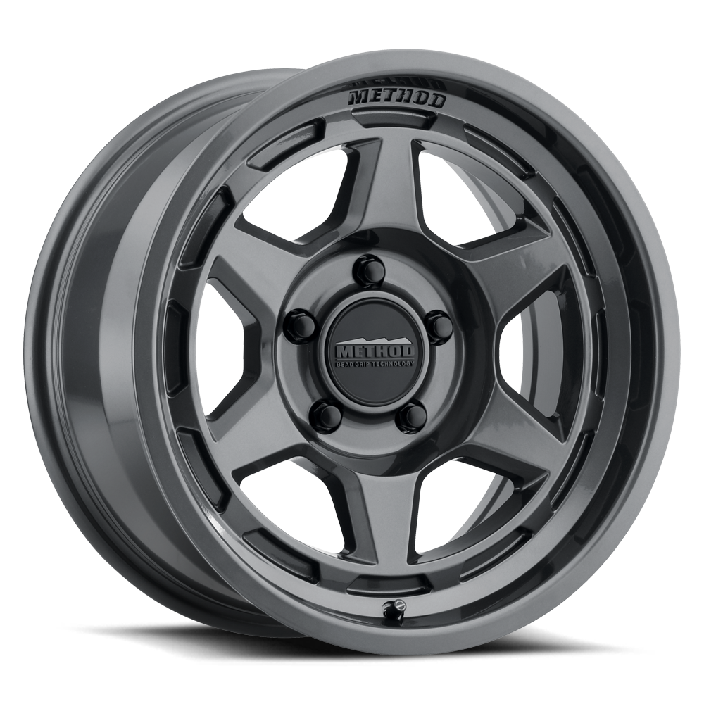 Method MR708 Bead Grip 17x9 / -38mm Offset / 5x4.5 / 83mm CB - Gloss Titanium