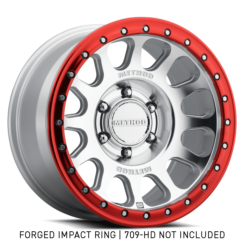 Method 709 Impact Ring - 18in Forged - Non-Beadlock - Red