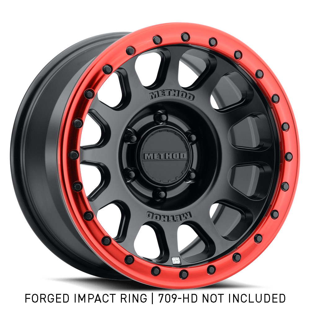 Method 709 Impact Ring - 18in Forged - Non-Beadlock - Red