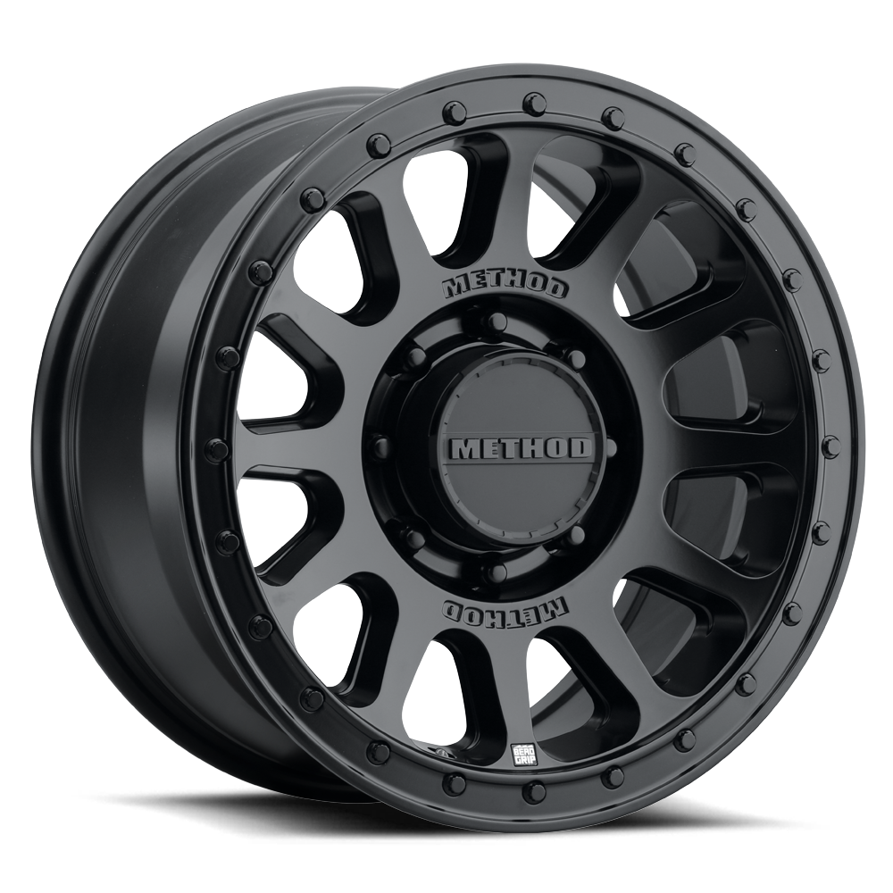 Method MR709 HD Bead Grip 18x 9in / ET12 / 8x6.5 BP / 121.3mm Bore - Black Wheel