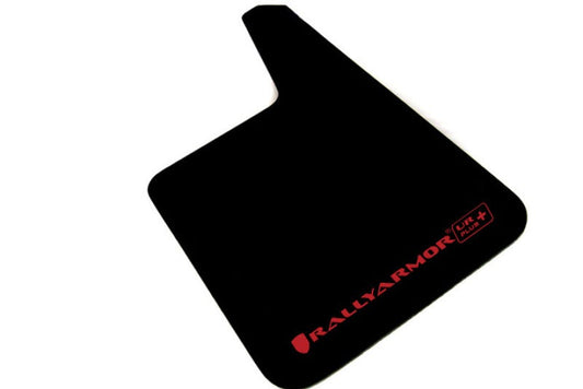 Rally Armor UR Mud Flaps Black/Red Logo #MF20-URP-BLK/RD