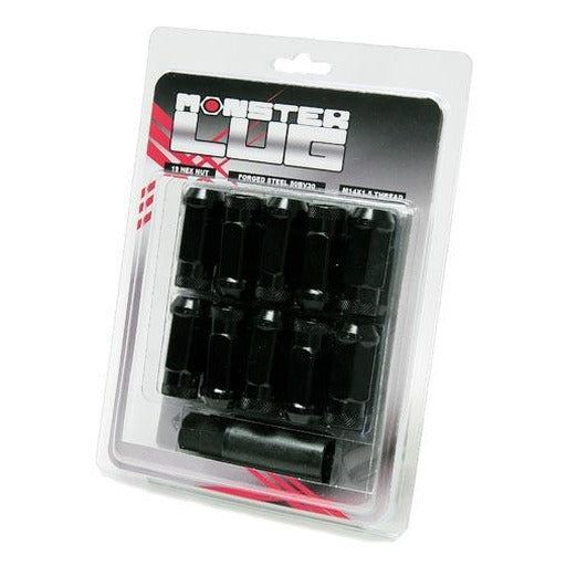 Wheel Mate 33002B Monster Locking Lug Nut Set Black M14x1.50 - Set of 4