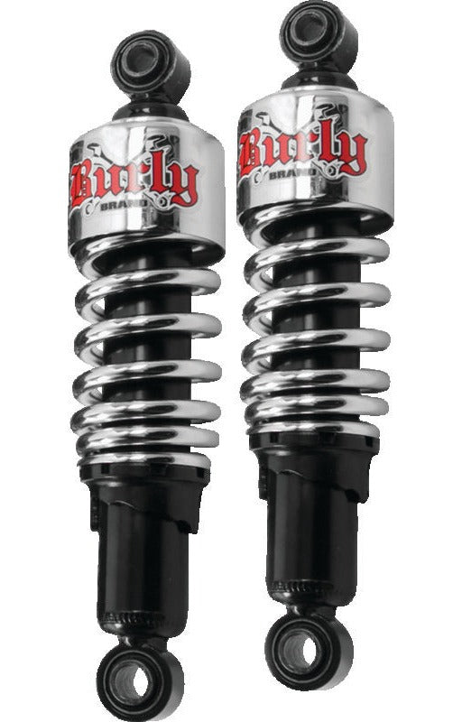 Burly Brand B28-1203 Shocks Chrome for 1982-2026 Harley-Davidson Touring