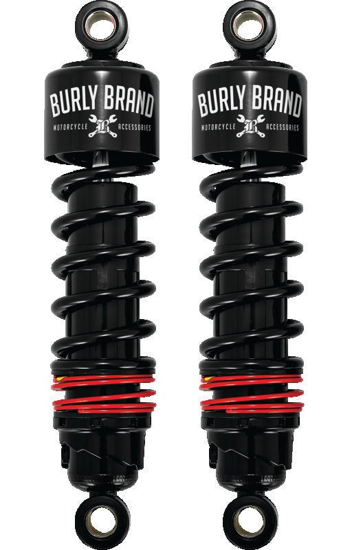 Burly Brand B28-1204B Slammer Shocks Black for 1982-2026 Harley-Davidson Touring