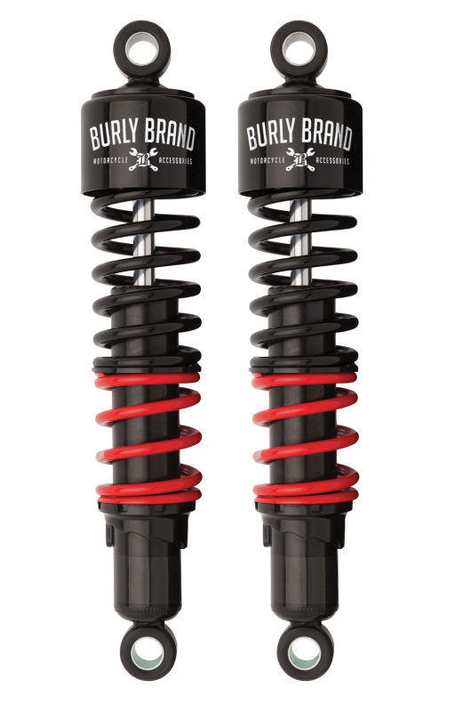 Burly Brand B28-1256 Stiletto Shocks 13 in STD Black for 2026-2026 Harley-Davidson Touring