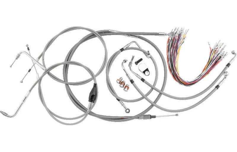 Burly Brand B30-1089 Control Kit 16 in Stainless Steel for 2007 Harley-Davidson Touring