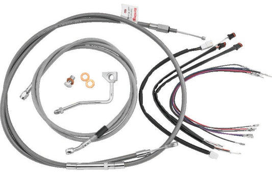 Burly Brand B30-1158 Control Kit 14 in Gorilla Stainless Steel for 2014-2016 Harley-Davidson Touring