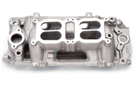 Edelbrock 7520 Manifold Dual Quad RPM Air Gap Big Block Chevrolet Oval Port