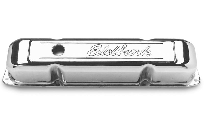 Edelbrock 4491 Valve Cover Signature Series Chrysler 1958-1979 361-440 V8 Chrome