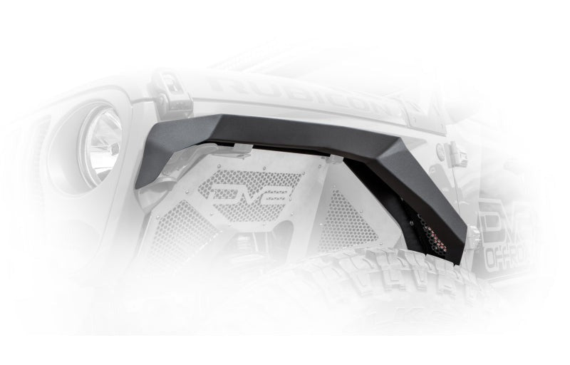 DV8 Offroad 2018-2027 Jeep Wrangler JL Armor Fenders with LED Turn Signal Lights - #FDJL-01