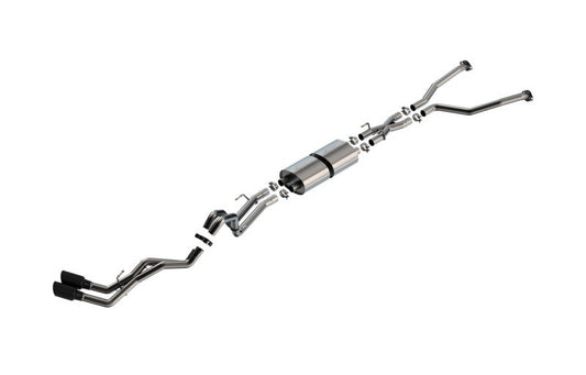 Borla 140940BC 22-26 Toyota Tundra 3.4L V6 (Inc. Hyb.) Ext. Cab/STD Bed/145.7in WB ATAK Cat-Back - Blk Chrm - #140940BC