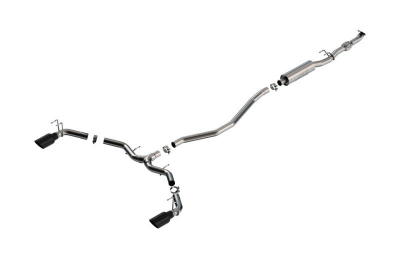 Borla 140922BC 2023 Integra/22-23 Civic Si 1.5L 4 CYL. MT FWD 4DR 2.50in S-Type Catback Exhaust Black Chrome - #140922BC