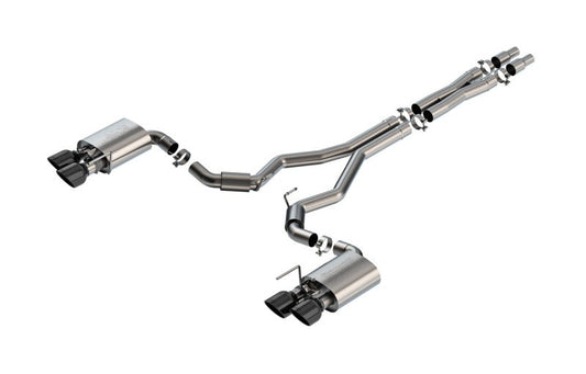 Borla 140964BC 2024-2026 Ford Mustang Dark Horse 5.0L V8 w/Active Exhaust S-Type Cat-Back Exhaust System - BC Tips - #140964BC