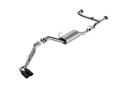 Borla 140919BC 22-26 Nissan Frontier 3.8L V6 2WD/4WD AT S-Type Catback Exhaust - Black Chrome Tips - #140919BC