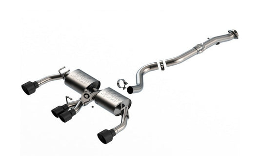 Borla 140942CB 23-26 Toyota GR Corolla ATAK Cat Back System w/ Black Tips - #140942CB