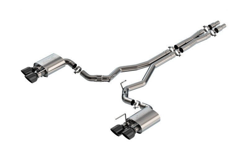 Borla 140965BC 2024-2026 Ford Mustang Dark Horse 5.0L V8 w/Active Exhaust ATAK Cat-Back Exhaust System - BC Tips - #140965BC