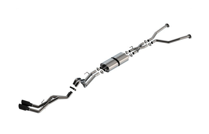 Borla 140939BC 22-26 Toyota Tundra 3.4L V6 (Inc. Hyb.) Ext. Cab/STD Bed/145.7in WB S-Type Cat-Back - Blk Chrm - #140939BC