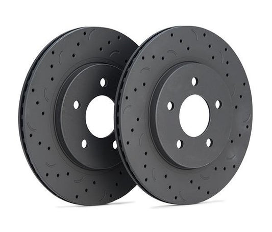 Hawk Performance HTC4897 Cross-Drilled and Slotted Talon Rotors