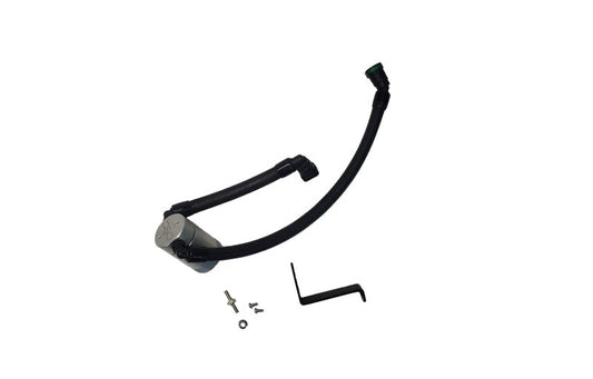 J&L 2024-2026 Ford Mustang GT w/ Whipple Supercharger Oil Separator 3.0 PCV Side - Clear Anodized - #3092P-C