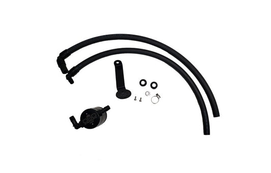 J&L 22-26 Toyota Tundra, 23-25 Sequoia 3.5L Turbo Oil Separator 3.0 Driver Side - Black Anodized - #3115D-B