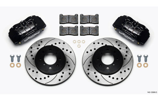 Wilwood DPHA Front Caliper & Rotor Kit Drilled Honda / Acura w/ 262mm OE Rotor - #140-12996-D
