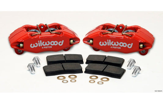 Wilwood DPHA Front Caliper & Pad Kit Red Honda / Acura w/ 262mm OE Rotor - #140-13029-R