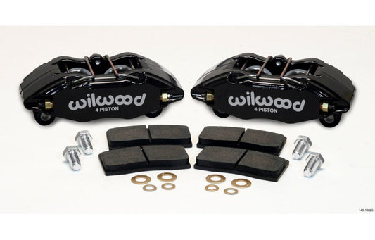 Wilwood DPHA Front Caliper & Pad Kit Black Honda / Acura w/ 262mm OE Rotor - #140-13029