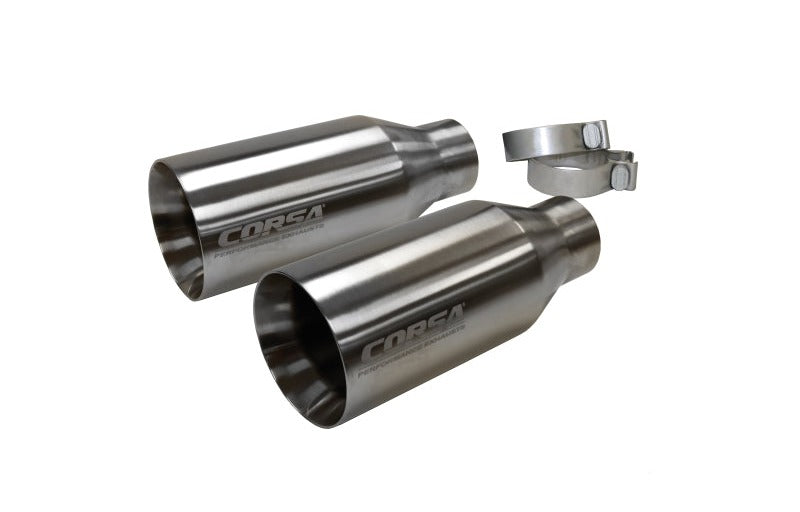 Corsa 2017-2020 Ford F-150 Raptor 3in Inlet / 5in Outlet Satin Polished Tip Kit (For Corsa Exh Only)