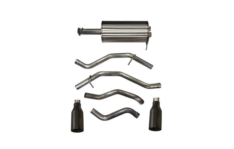 Corsa 2019-24 Ram 1500 5.7L Crew Cab w/ 57in or 76in Bed Cat-Back Dual Rr Exit 5in Blk Cerakote Tips