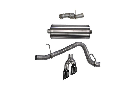 Corsa 2015-2020 GMC Yukon Denali 6.2L V8 Single Side Exit Cat-Back Exhaust w/ Polished Black Tips