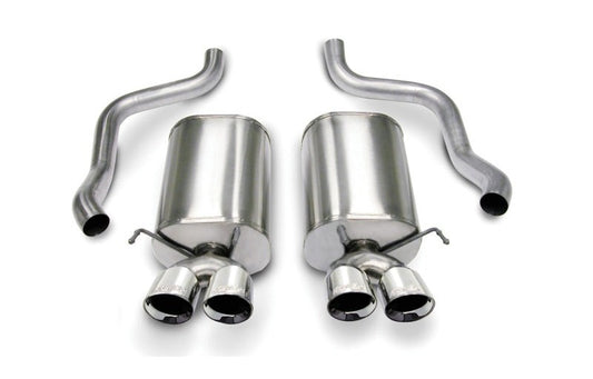 Corsa 2005-2008 Chevrolet Corvette C6 6.0L V8 Polished Sport Axle-Back Exhaust