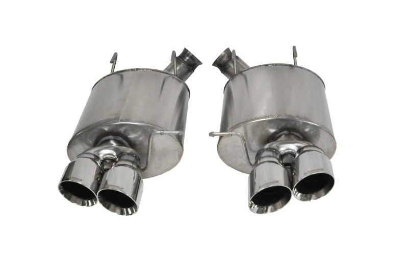 Corsa 2013-2014 Ford Mustang Shelby GT500 5.8L V8 Polished Sport Axle-Back Exhaust