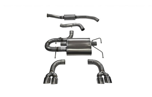 Corsa 2008-2014 Subaru Impreza Hatchback STI 2.5L Turbo Manual Polished Sport Cat-Back Exhaust