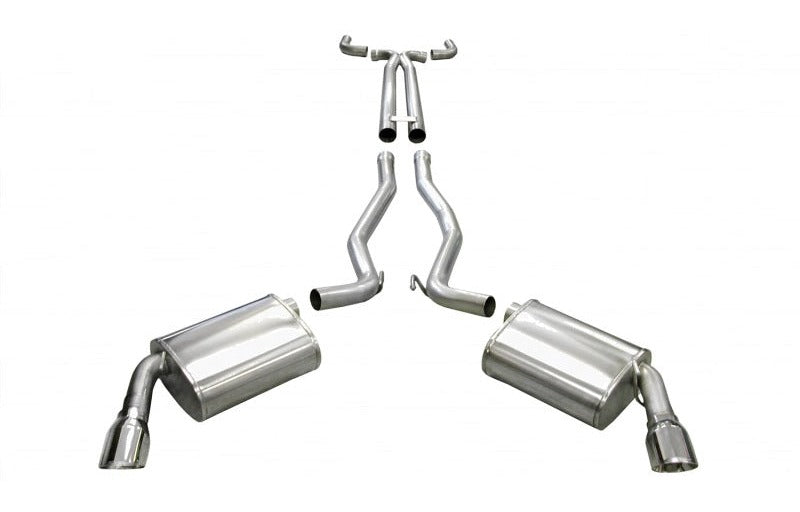 Corsa 2010-2013 Chevrolet Camaro Convertible SS 6.2L V8 Manual Polished Sport Cat-Back + XO Exhaust