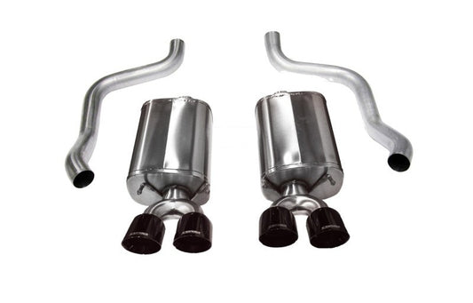 Corsa 2009-2013 Chevrolet Corvette C6 6.2L V8 Black Sport Axle-Back Exhaust
