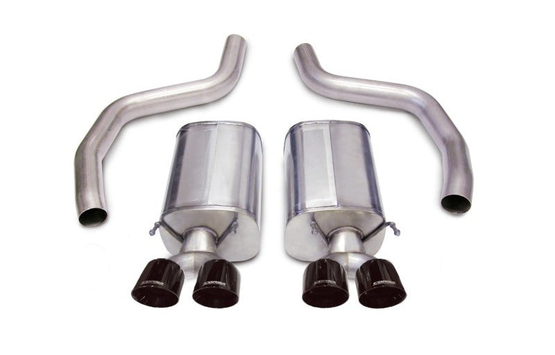 Corsa 2006-2013 Chevrolet Corvette C6 Z06 7.0L V8 Black Sport Axle-Back Exhaust