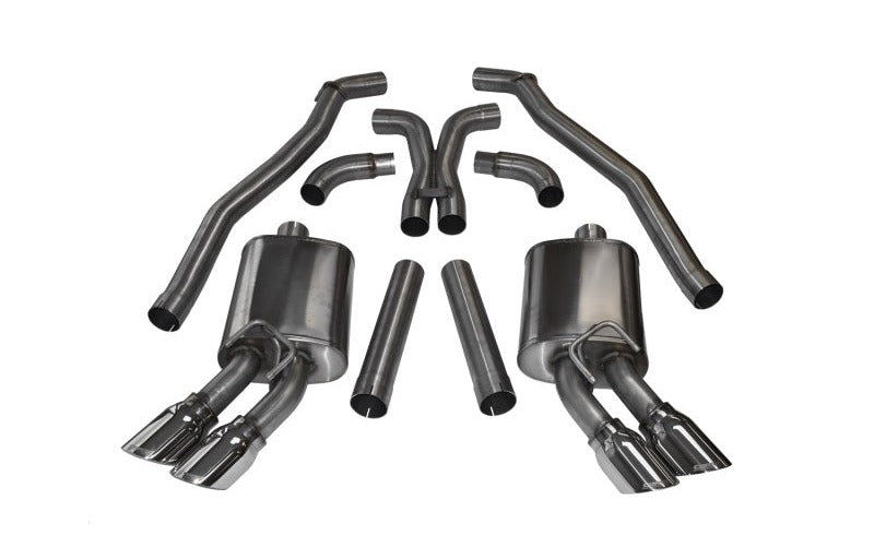 Corsa 2012-2015 Chevrolet Camaro Coupe ZL1 6.2L V8 Polished Sport Cat-Back + XO Exhaust