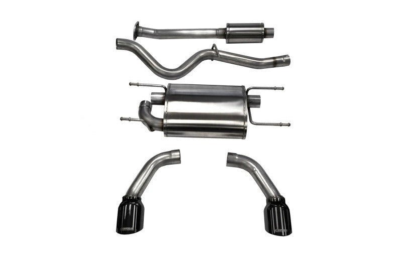 Corsa 2012-2025 Scion FRS / Subaru BRZ Black Tip Sport Cat-Back Exhaust