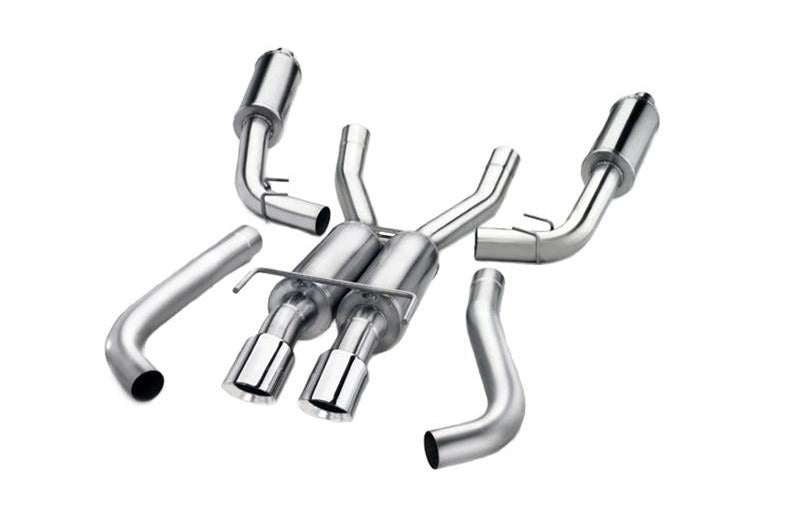 Corsa 14-19 GMC Sierra/Chevy Silv 1500 Crew Cab/Short Bed 5.3L V8 Black Sport Single Side CB Exhaust