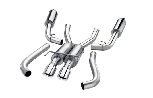 Corsa 14-19 GMC Sierra/Chevy Silv 1500 Crew Cab/Short Bed 5.3L V8 Black Sport Single Side CB Exhaust