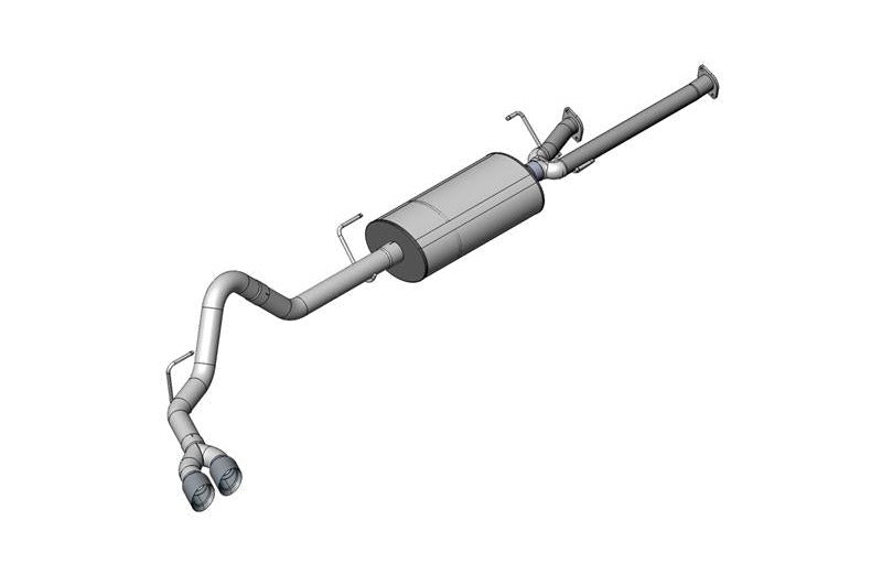 Corsa 2011-2021 Toyota Tundra Double Cab/Crew Max 5.7L V8 Black Sport Cat-Back Exhaust