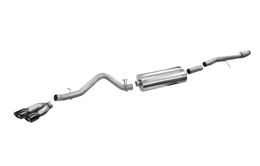 Corsa 2014-19 Sierra/Silverado 1500 Crew/Dbl / Short/Std. Bed 6.2L V8 Black Sport Single SideCB Exht