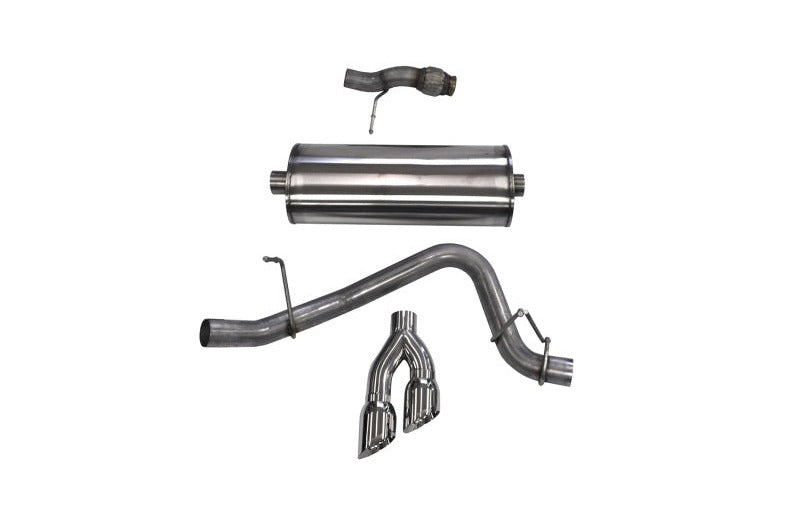 Corsa 2015-2020 Chevy Tahoe/GMC Yukon Cat-Back Exhaust Sport 3in Single Side Twin Polished 4in Tips