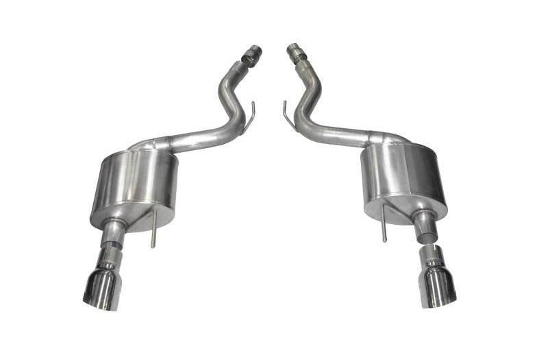 Corsa 2015-2017 Ford Mustang GT 5.0 3in Axle Back Exhaust Polish Dual 4.5in Tip Sport