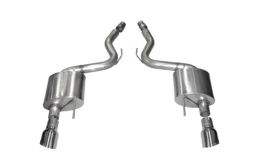 Corsa 2015-2017 Ford Mustang GT 5.0 3in Axle Back Exhaust Polish Dual 4.5in Tip Sport