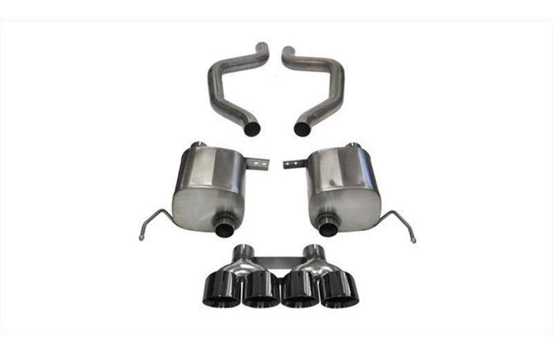 Corsa 2015-2019 Chevy Corvette Z06 3in Axle Back Exhaust Black Quad 4.5in Tip (Xtreme)