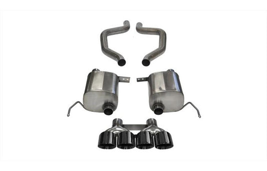 Corsa 2015-2019 Chevy Corvette Z06 3in Axle Back Exhaust Black Quad 4.5in Tip (Xtreme)