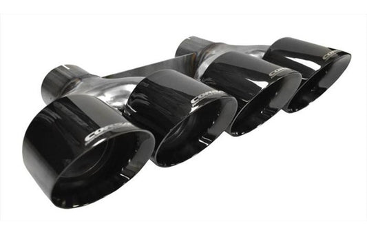 Corsa 2014-2020 Chevrolet Corvette 6.2L V8 Quad 45in Polished Black Pro-Series Tip Kit